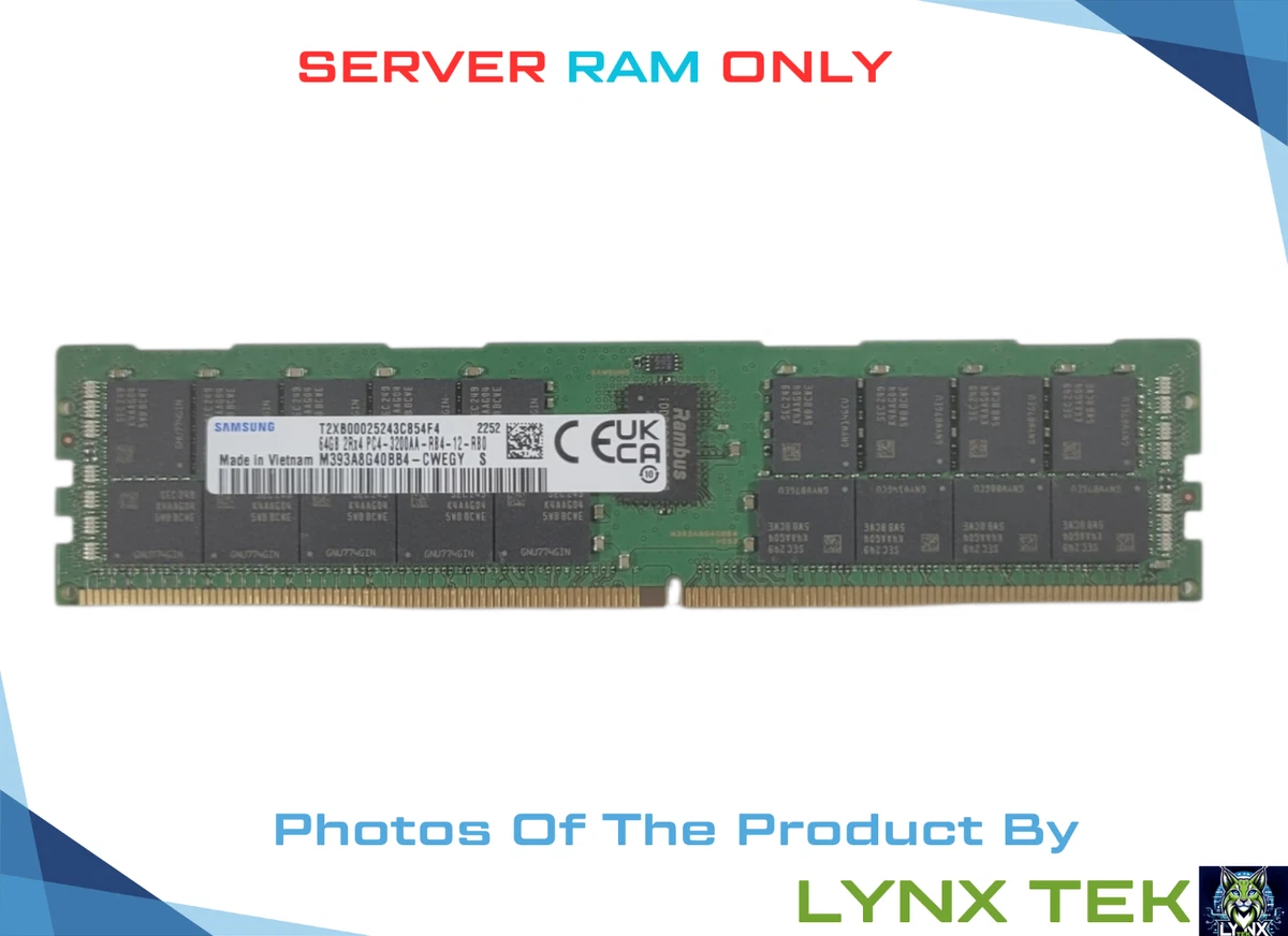 Samsung DDR4 SDRAM 64 GB Total Capacity Memory (RAM) for sale | eBay Samsung DDR4 SDRAM 64 GB Total Capacity Memory (RAM) for sale | eBay