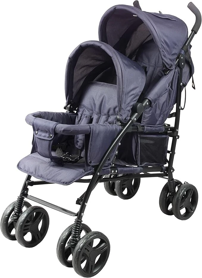 BAMBISOL DOUBLE ZWILLINGSBUGGY KINDERWAGEN KOMPAKT KLAPPBAR - Bild 1 von 3