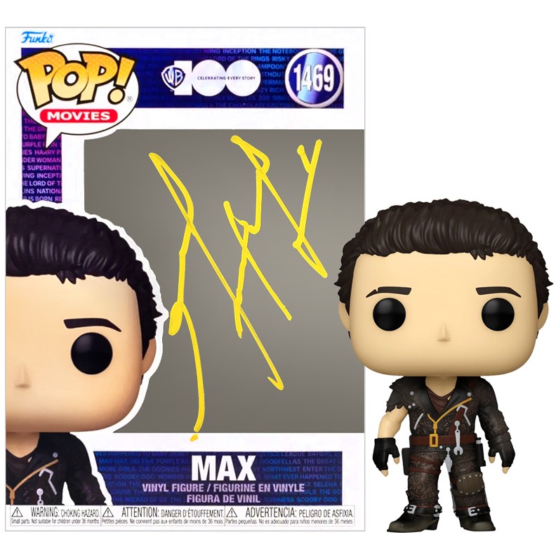 Mel Gibson RARE Autographed WB100 Mad Max POP Vinyl Figure #1469