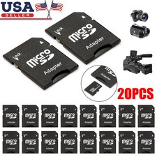 20PCS Micro SD Adapter TransFlash TF To SD SDHC Memory Card Adapter Converter