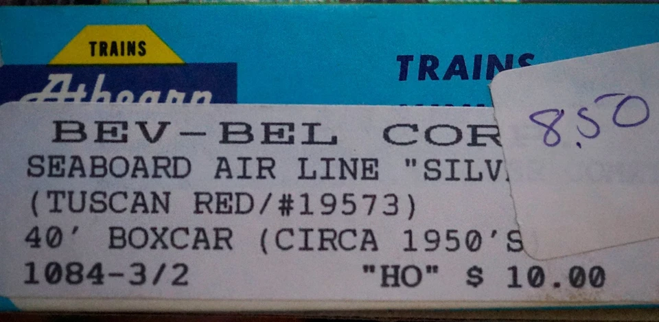 VTG HO Bev-Bel Kit – Silver Comet Seaboard 19573 Boxcar – Unbuilt - very good - Image 2 of 3