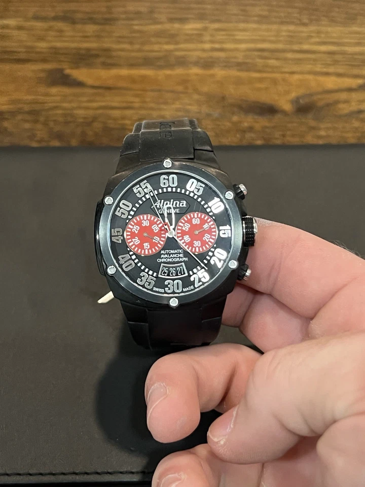 Alpina Avalanche Extreme Double Digit Chronograph Black/red/black - Image 3 of 4
