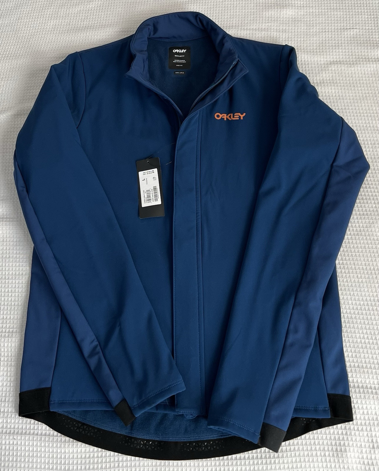 NEW Oakley Elements Thermal Rc Jacket Men's Large Navy Blue Orange NWT $165
