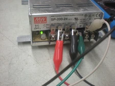 Meanwell SP-200-24 Power Supply - 100-240VAC  IN - 24VDC Out - 8.4Amp - Tests OK