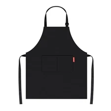 Chef Apron for Men Women with 2 Pockets,100% Cotton Kitchen Cooking BBQ Apron 