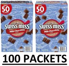 2 PACK - Swiss Miss Milk Chocolate Hot Cocoa Mix 1.38 oz - 50 ct (Total 100 Ct)