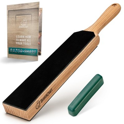 BeaverCraft Leather Strop for Knife Sharpening - Dual-Sided Knife Strop with ...