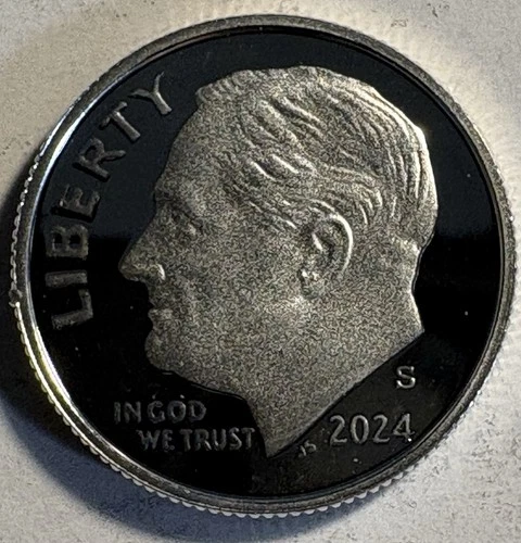 2024 S Roosevelt Silver Proof Dime 10c US Coin Ten Cents 99.9% Silver 0.999 .999