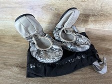 BUTTERFLY TWISTS FLAT BALLET PUMPS SHOES SNAKESKIN PATTERN SIZE 5