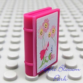 NEW Lego Minifig Pink FAIRY DIARY - Magenta Belville Elf Friends 2x3 Book 7579