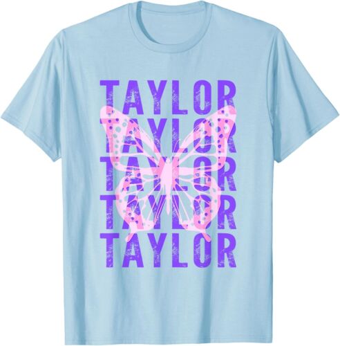 Retro Taylor First Name Personalized Groovy Birthday Girl T-Shirt Hoodie - Picture 9 of 14