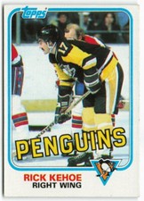 1981-82 Rick Kehoe Topps - Pittsburgh Penguins