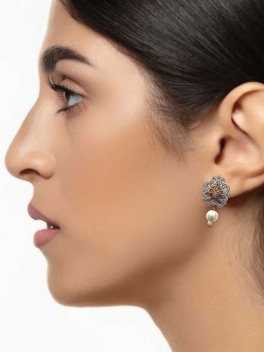 Womens Amazing Style Gold Plated Indian Fashion Earring Partywear Women Jewelry - Picture 3 of 17