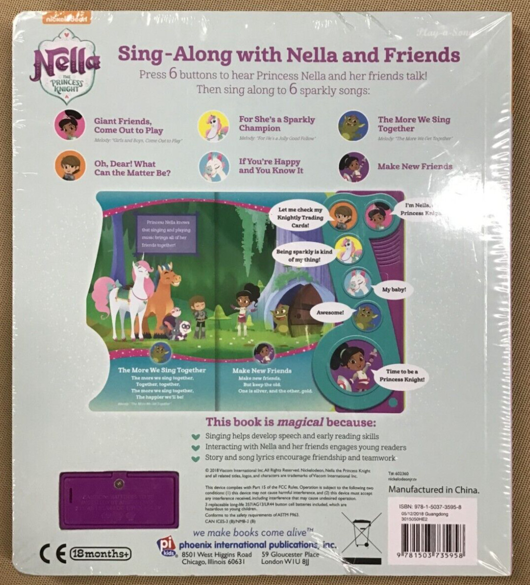 Sing-Along with Nella and Friends - Target Exclusive Board book - NEW