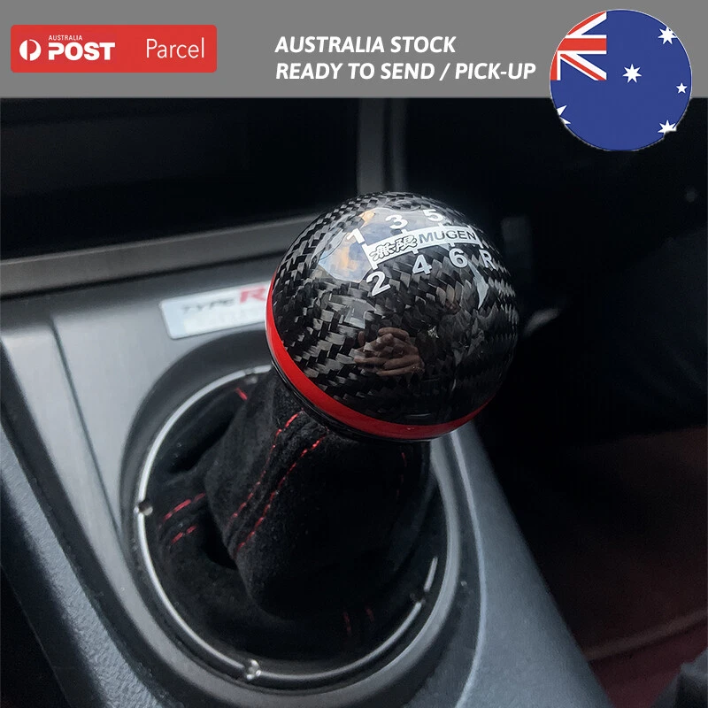 Mugen 6 Speed Gear Shift Knob Carbon Fiber for Honda DC5 EP3 FN2 CL9 CU2 TYPE R