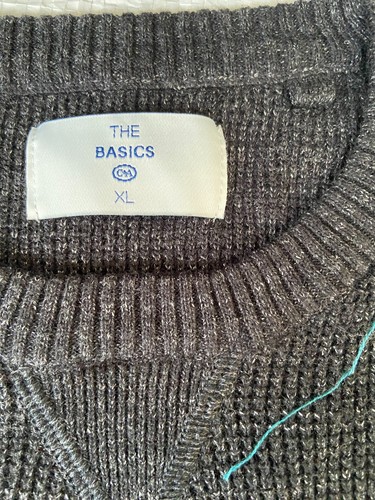 C&A The Basics Men's Crew Neck 100% Cotton Jumper - Size XL - Charcoal - Picture 2 of 2