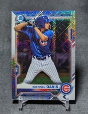 Brennen Davis Mega Box Mojo Refractor Prospect 2021 Bowman #BCP-65 Chicago Cubs 