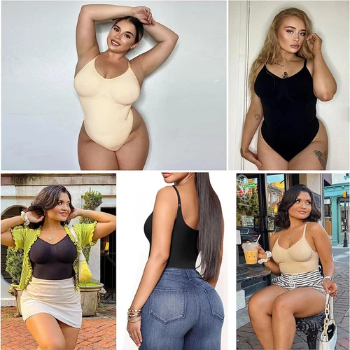 Paquete de 2 body para mujer arrebatado, body moldeador, ropa moldeadora arrebatada camiseta sin mangas - Imagen 9 de 45