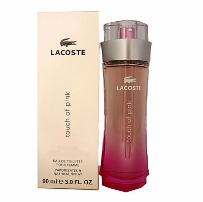 lacoste touch of pink pour femme eau de toilette natural spray 90 ml