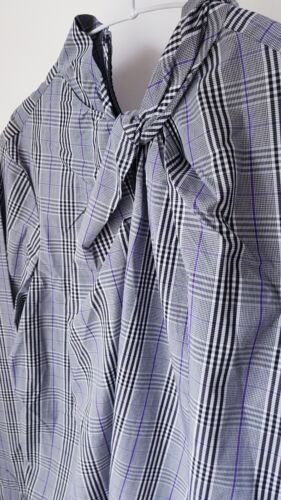 Ralph Lauren Womens Top Shirt blouse checked raised knot detail neck size 12 - Picture 11 of 11