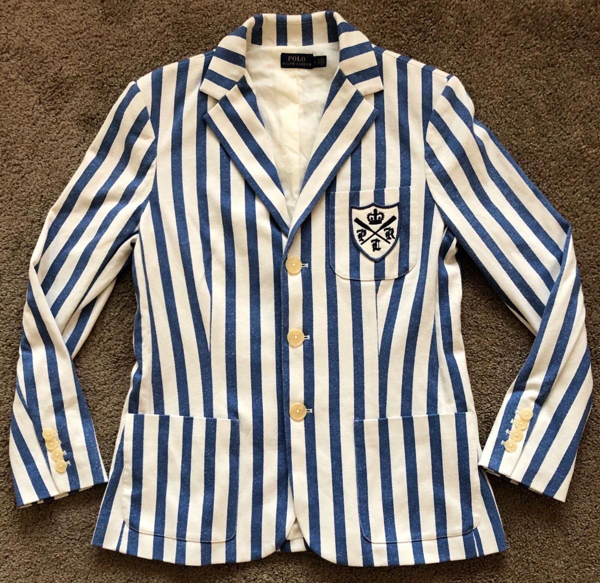 Lauren ralph lauren striped blazer top