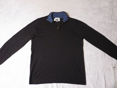 Joseph Abboud 100% Extra Fine Merino Wool Quarter Zip Pullover Sweater Medium