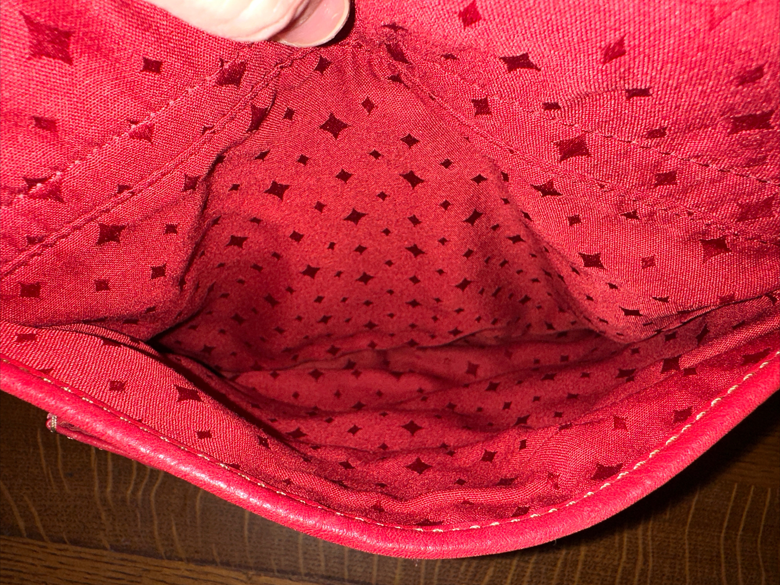 FOSSIL MORGAN RED LEATHER MUTI-FUNCTION CROSSBODY… - image 6