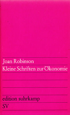 su- e 0293 ROBINSON : KLEINE SCHRIFTEN ZUR ÖKONOMIE  a