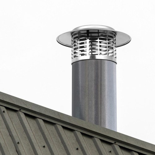 Stove Pipe Flue Hole Cover Umbrella Chimney Rain Hat Cap for - Picture 2 of 11