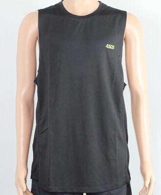 ASOS 4505 Icon NEON Train Sleeveless Muscle T-Shirt Quick Dry Men's Black XL NEW