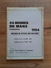 Le Mans 1984 Official Practice And Race Lap Times