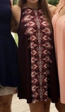 Forever 21 Size Small Sleeveless Shift Dress - Plum Mini Lightweight Beautiful