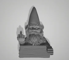 3d Model Stl File for CNC Router Laser Evil Gnomes Sign 3D Model