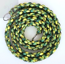 GREEN YELLOW CAMOUFLAGE PARACORD CAMERA 48" NECK STRAP DSLR SONY CANON NIKON FUJ