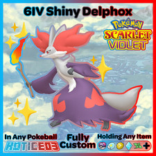 ✨ Shiny Delphox 6IV ✨ Pokemon Scarlet & Violet 🚀 Fast 🚀