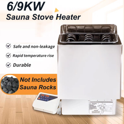 6/9KW ETL Sauna Heater Stove for Spa Shower Sauna Room with Wall Controller