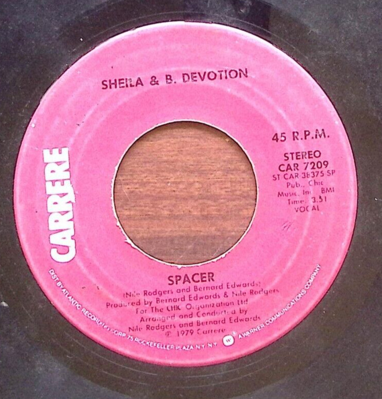 SHEILA & B. DEVOTION DON'T GO/SPACER CARRERE RECORDS VINYL 45 65-7
