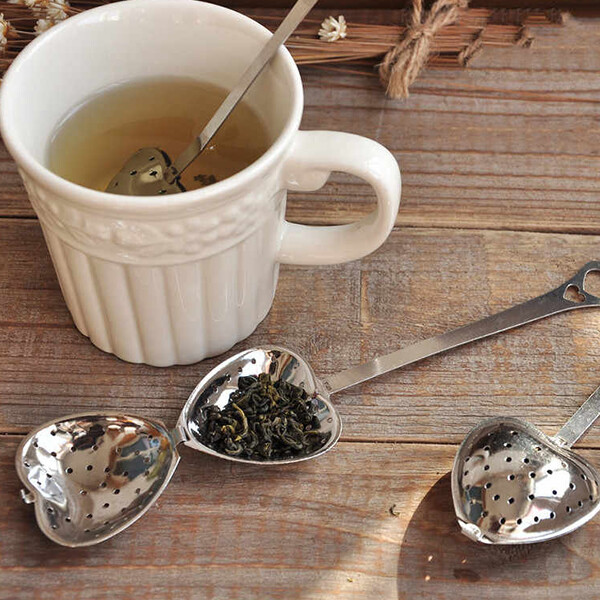 Infusore Tè In Acciaio Inox - Doppia Maniglia E Rete Fine Per