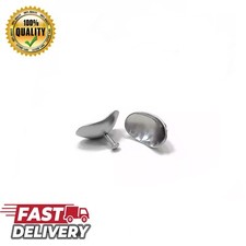 2Pcs Corneal Eye Shield Stainless Steel L 29mm X 21mm