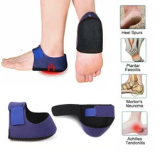 1 Pair Plantar Fasciitis Heel Cups Protectors Arch Wrap Support Foot Pain Relief