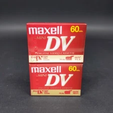 (2) Maxell Mini DV 60 Minute Digital Video Cassettes New Sealed