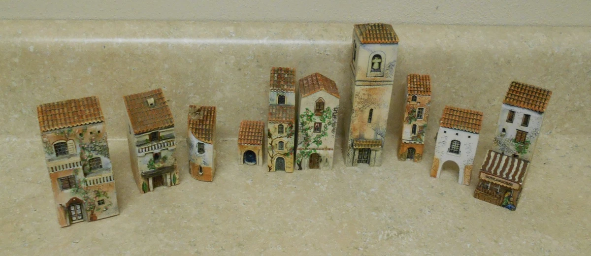 Provence Bell Tower Set - Ensemble de Maisons de Provence Clocher