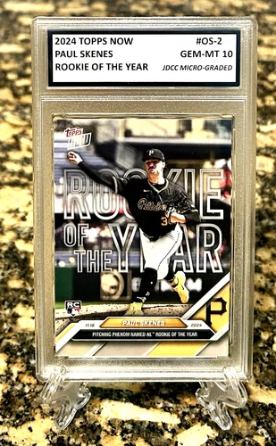 PAUL SKENES RC 2024 TOPPS NOW Graded GEM-MT 10 ROOKIE OF THE YEAR CARD #OS-2.