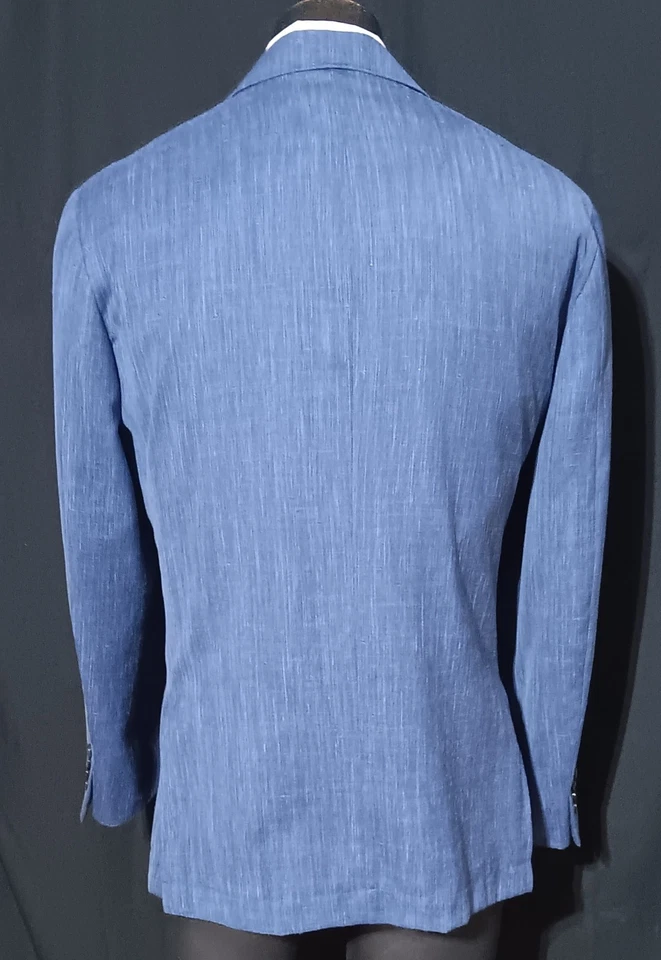 Abrigo deportivo Canali Kei 44R actual doble ventilación azul real Foto 4 de 4