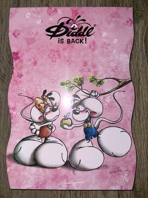Diddl is Back A5 Block, Die Cut Block with Apple Original Boxed in Foil Original Packaging!