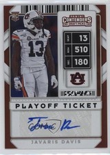 2020 Contenders Draft Picks College Playoff Ticket 8/18 Javaris Davis Auto 0c4