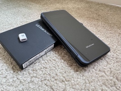 LG Dual Screen Case for LG V60 ThinQ 5G with Type-C Adapter Black  (LM-V605N)