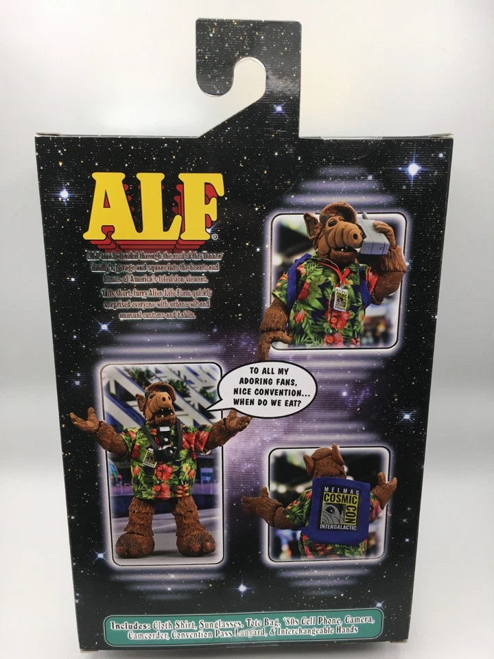 NECA Reel Toys (ALF): Ultimate Cosmic Con ALF SDCC 2023 exclusivo nuevo en caja Foto 3 de 4
