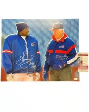 Marv Levy & Thurman Thomas signed 16x20 Photo Coach Buffalo Bills Football