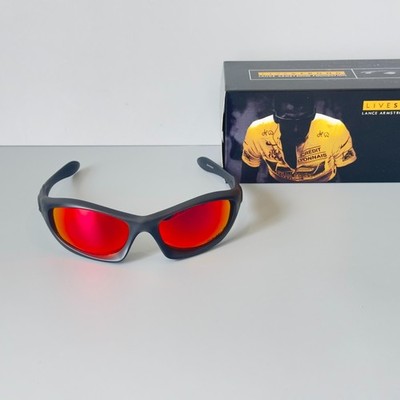 Oakley Monster Dog 00s Vintage Sunglasses Black Frame Fire Lenses